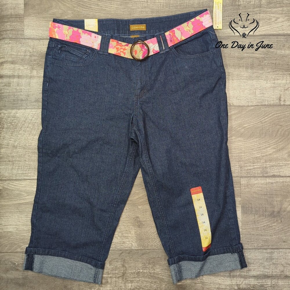 St. John's Bay Capri Jeans Size 14
